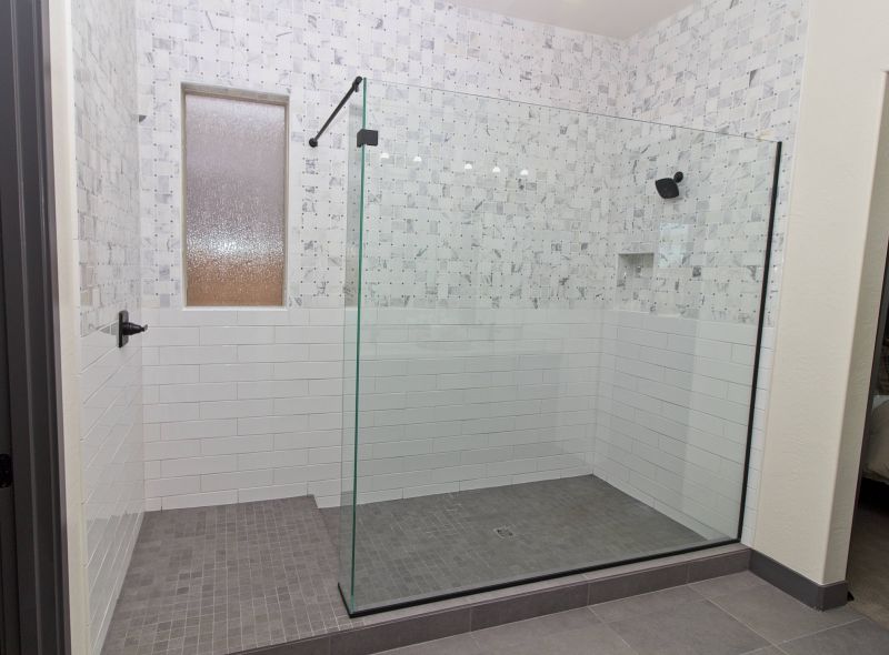 Contemporary Shower with Niche Storage