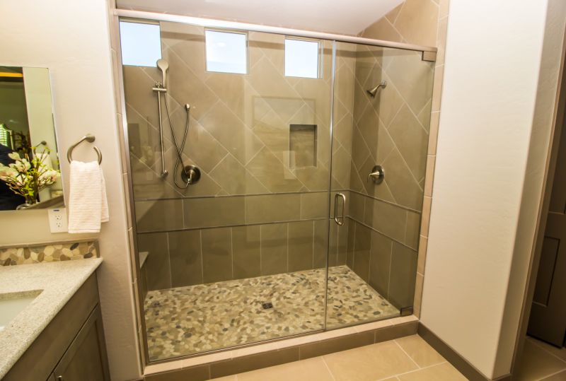 Open-Concept Shower Area